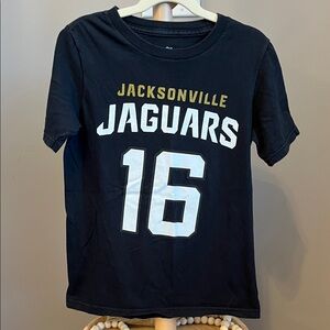 NFL Jacksonville Jaguars Trevor Lawrence Kids Black T-Shirt Small 8